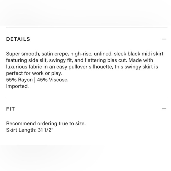 Rails Maya satin skirt - Picture 3 of 6